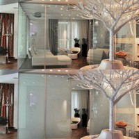 电控变色隐私膜 智能调光玻璃 定制办公室隔断 透光率高